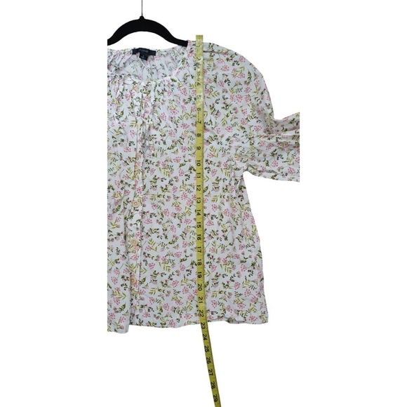 J Crew $98 Tie-Sleeve Button-Front Cotton Poplin Top in Meadow Floral Si… - Picture 12 of 12